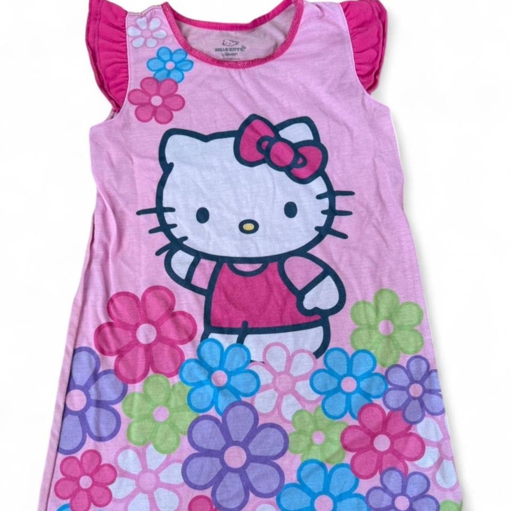 Y2K 2000s Sanrio Hello Kitty‎ pink floral nightgown